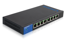 Linksys 8-Port Desktop Gigabit PoE Switch (LGS108P)