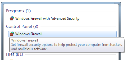 Le pare-feu - firewall