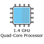 Processor (1.4 GHz quad-core) icon