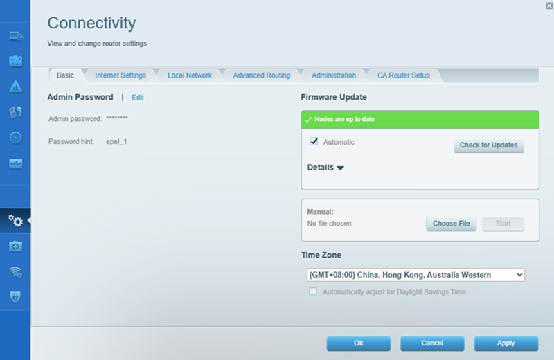 Click Choose File to upload the firmware you downloaded.