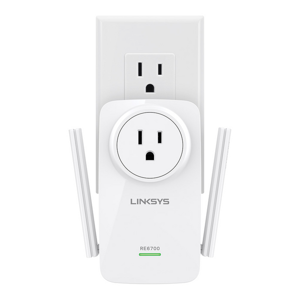 An image of the Linksys RE6700 range extender