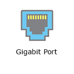 Gigabit port icon