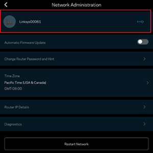 Network Administration section