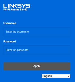 Classic Interface log in page