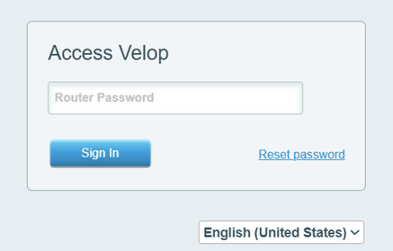 A web user interface image for login