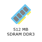 An image illustrating 512 MB SDRAM DDR3