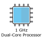1 GHz Dual-Core processor icon