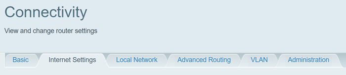 Internet Settings