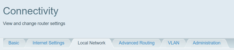Local Network tab
