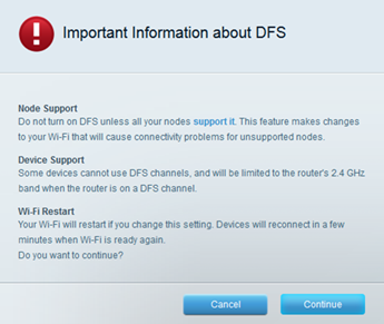 An important message about DFS