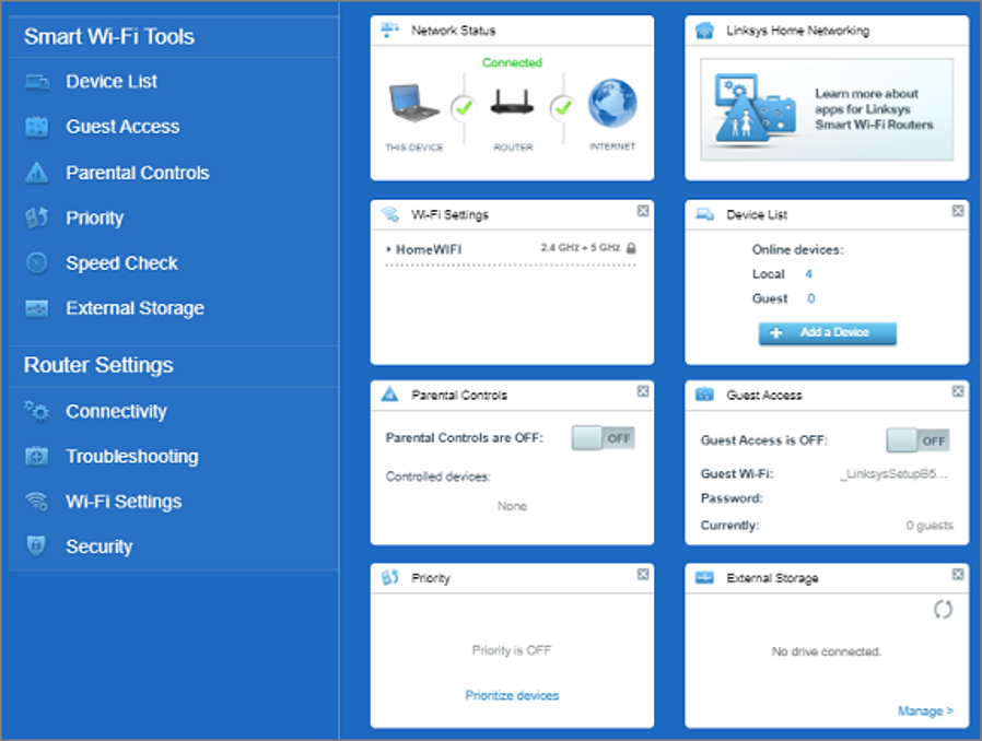 Router Dashboard