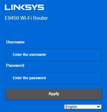 How to log in to the Linksys E9450 router's web interface - Linksys Support