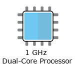 1GHz Dual-Core processor