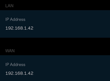 Write down the LAN IP Address