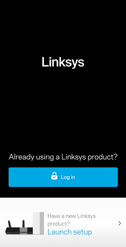 Linksys log in page for Android