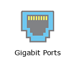 An image of a sample ethernet port