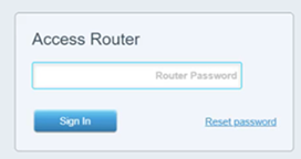 Access Router page
