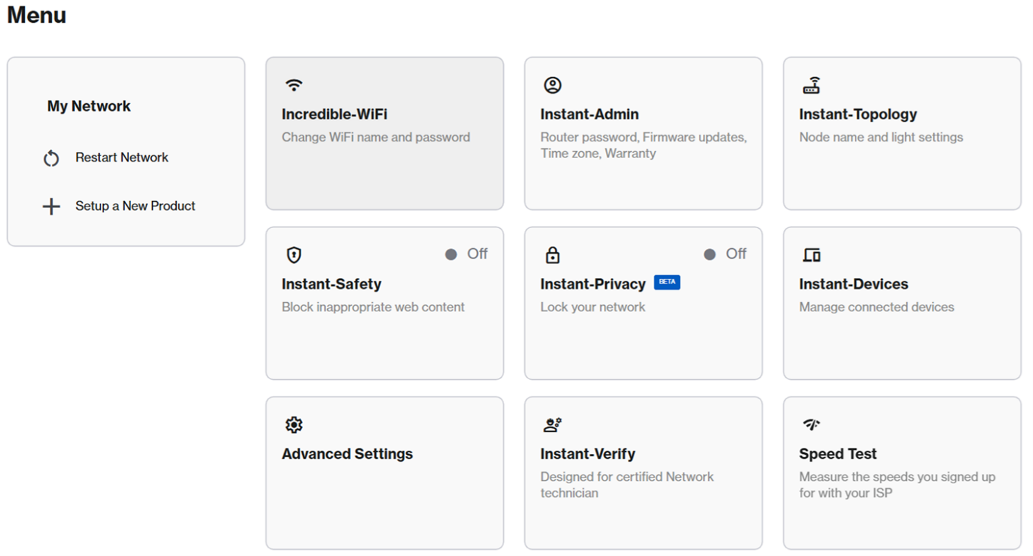 Instant-Topology menu module
