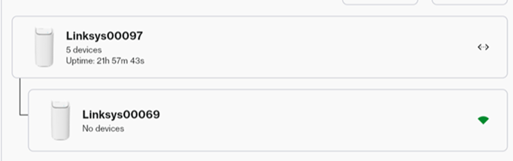Devices section of the My Network tile