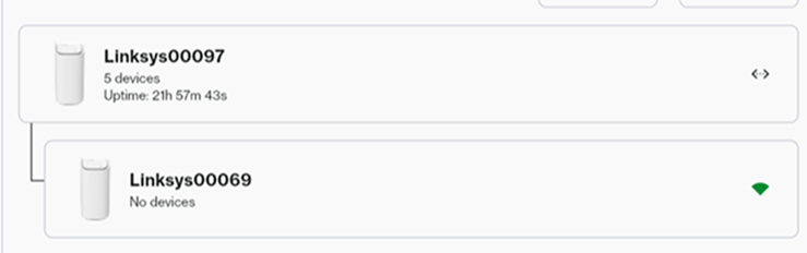 Devices section of the My Network tile
