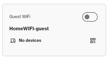 An image showing the Guest WiFi tile