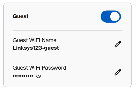 Guest WiFi is enabled
