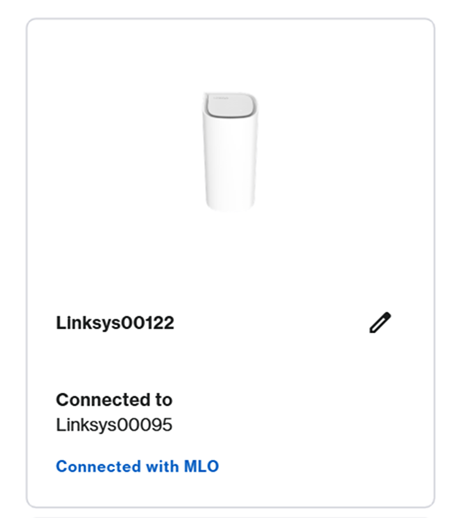 Displays the "Connected with MLO" tag at the bottom