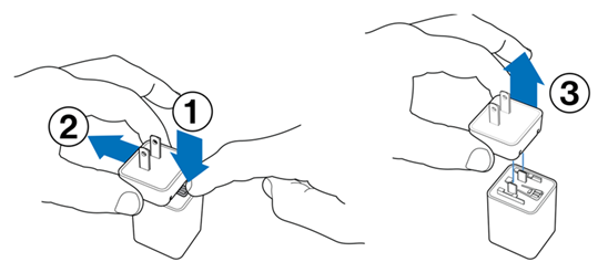 An image showing how to remove a current plug