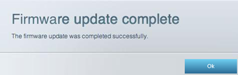 Click Ok once the update completes