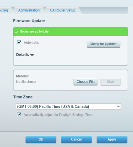 An image of firmware update and check for firmware update