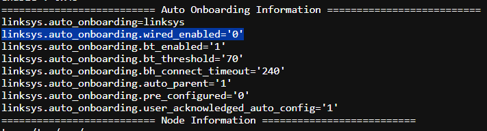 a screenshot of auto onboarding information