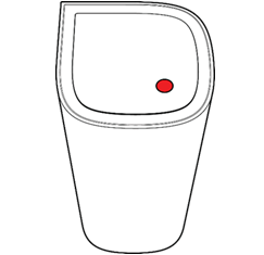 Router with solid red light