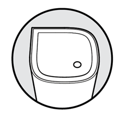 Router with solid white light