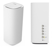 Linksys MBE7000 router showing front and back panel