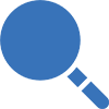 A magnifying glass icon