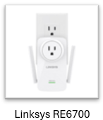 A Linksys RE6700 Range Extender