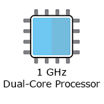 1GHz Dual-Core processor 