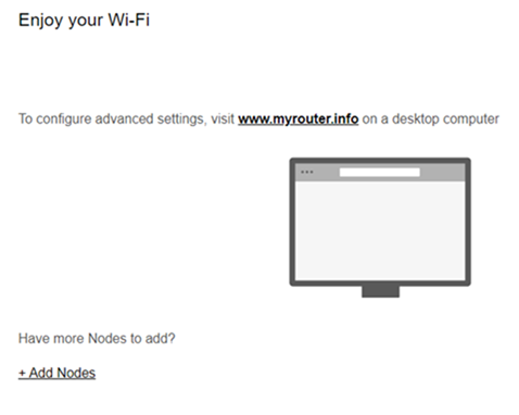 A prompt to configure more child nodes to the parent node. Select +Add Nodes to proceed.