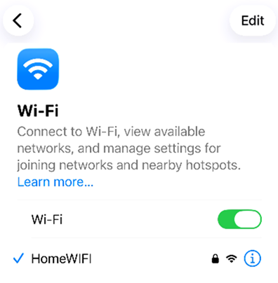 An illustration of a connected WiFi device