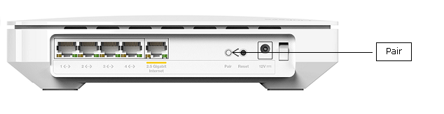 an image of LN1100 showing where the Pair button is located