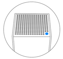 Child node with solid blue light