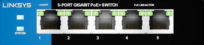 An example of a PoE switch