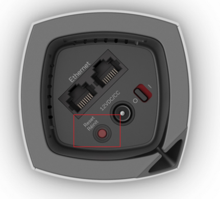 Another illustration of the Reset button location