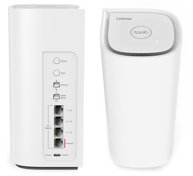 Linksys SPNM60TB front and back view