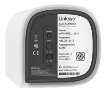 Bottom panel of the parent router showing the Pair button