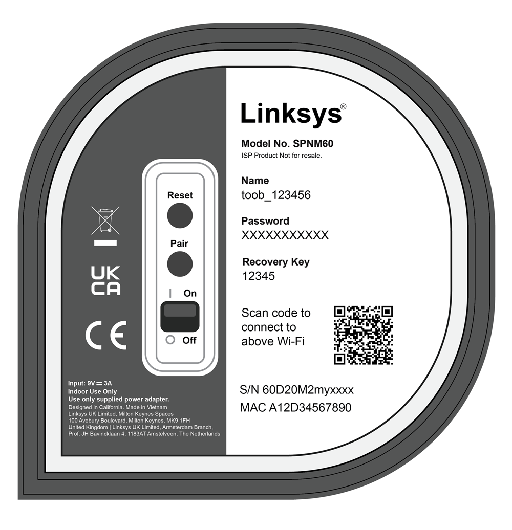 Router's bottom panel