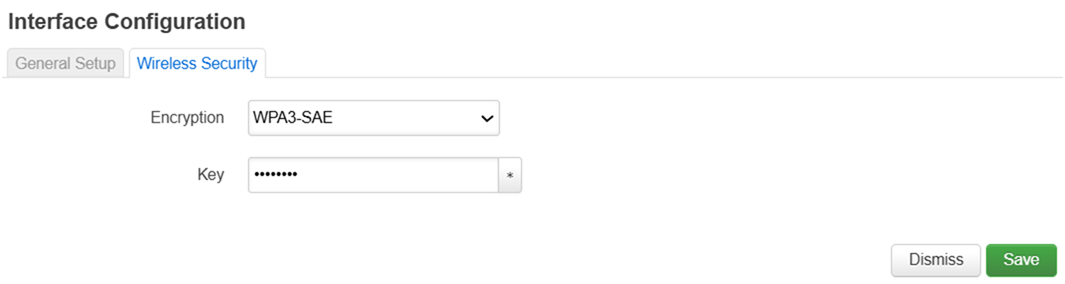 Change encryption to WPA3-SAE.