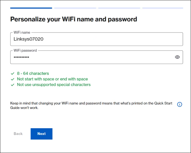 Personalize your WiFi name and password
